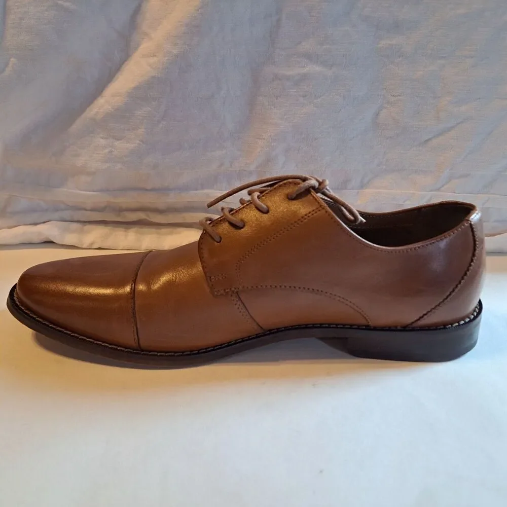 Florsheim Montinaro Leather Cap Toe Men's size 11.5D 11738 Tan Brown NEW scuffs